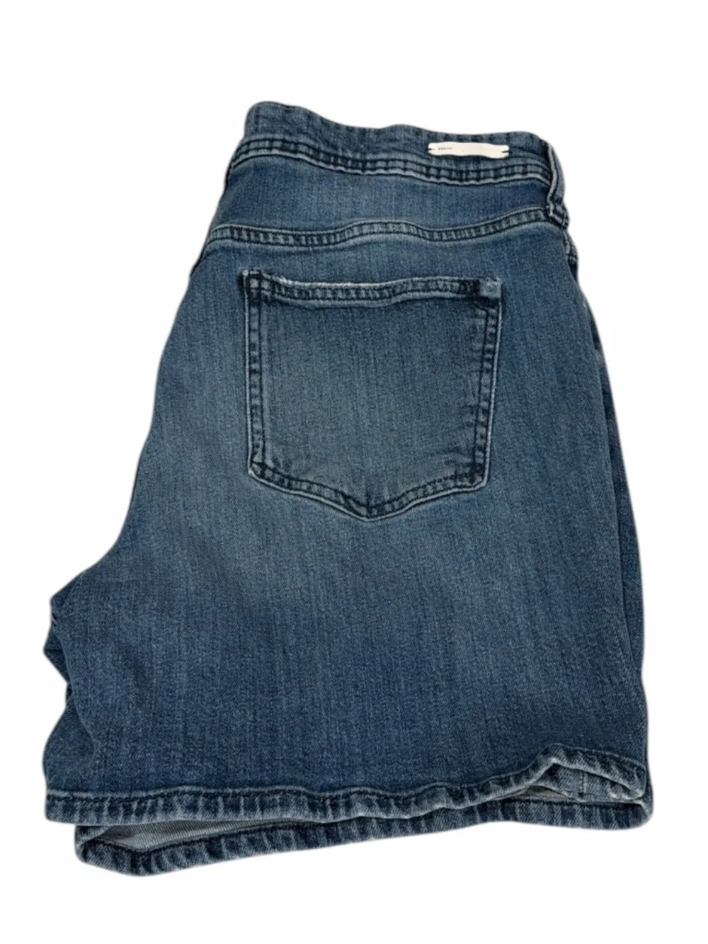 Anthro Pilcro Slim Boyfriend Shorts Mid Wash Denim Size 32 Anthropologie - Picture 4 of 9